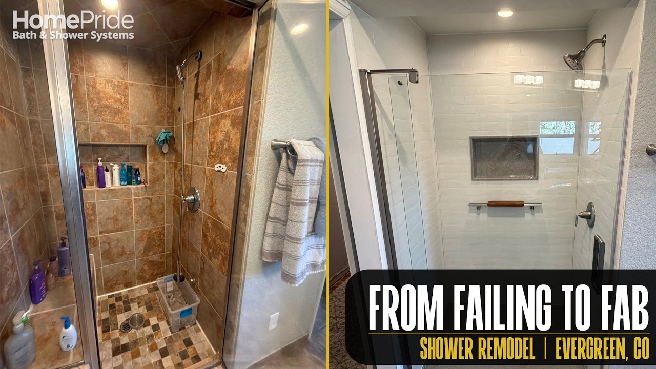 FROM TILE TO LUXSTONE | Total Shower Remodel in Evergreen, CO