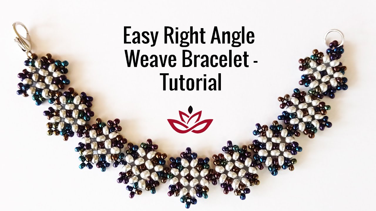 Easy Right Angle Weave Bracelet - Tutorial || DIY