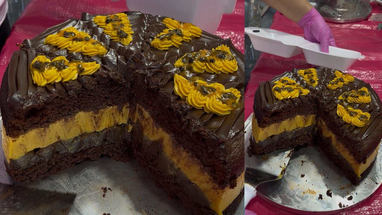 OS FAMOSOS BOLOS DE FEIRA DE GOIÂNIA | MARACUJÁ TRUFADO COM CHOCOLATE BELGA- #bolos