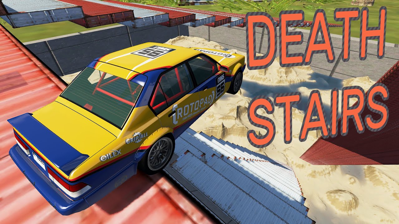 АБСОЛЮТНОЕ РАЗРУШЕНИЕ - BeamNG.drive Death Stairs
