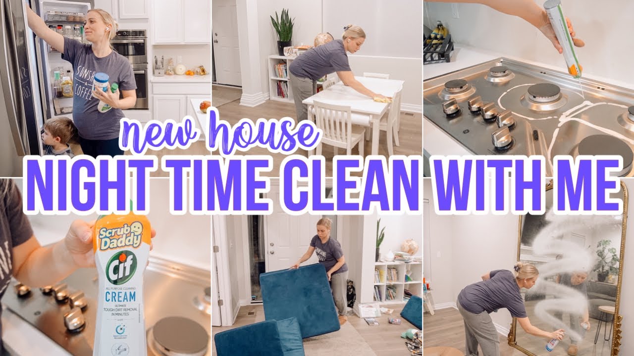 NEW HOUSE CLEAN WITH ME // NIGHT TIME CLEANING MOTIVATION // BECKY MOSS