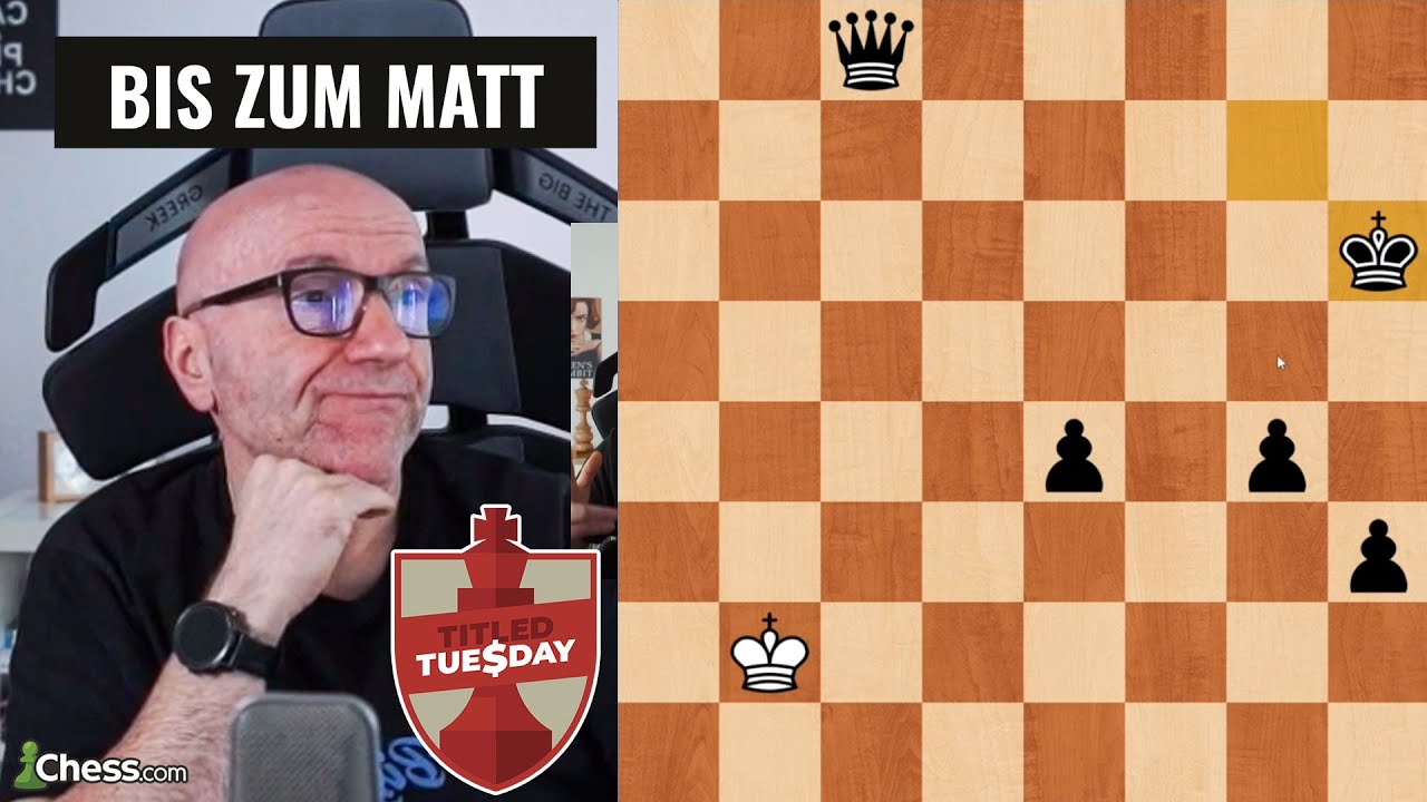 Gegnerin kommt zu spät und spielt bis zum Matt