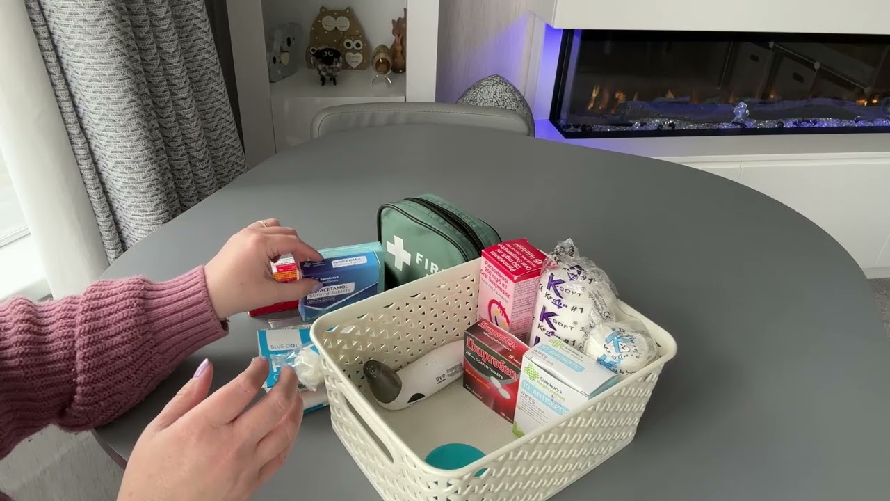 ASMR - What I Keep In My First Aid Basket (Whisper)