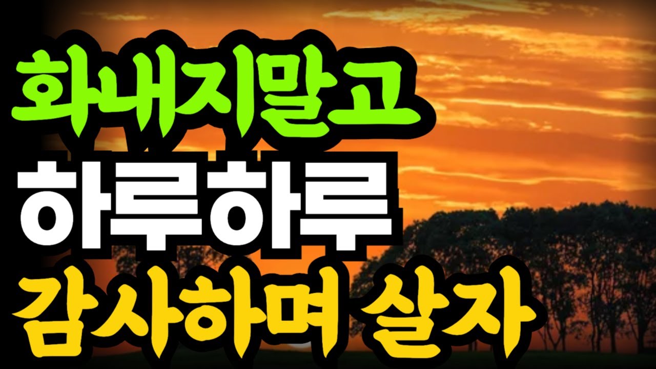 화내지말고 하루하루 감사하며 살자 / 인생을 지배하는 길2