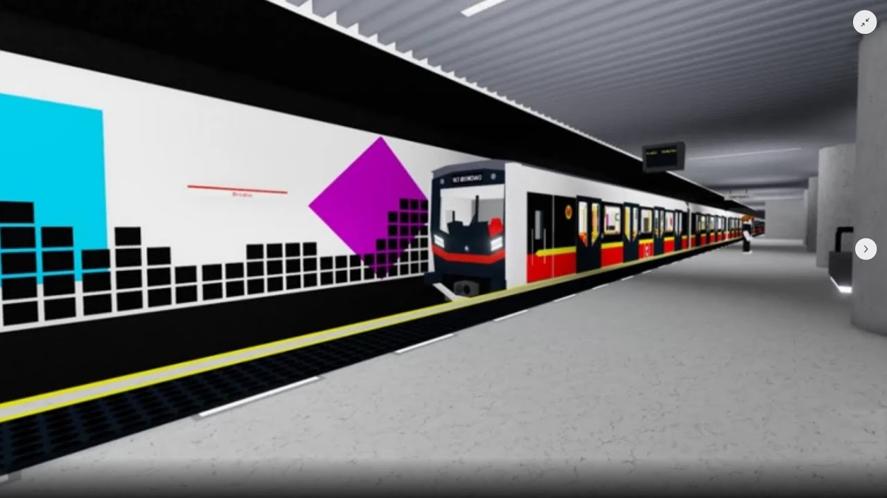 Warsaw Metro Roblox #3 linia M1 kierunek Młociny część 1.