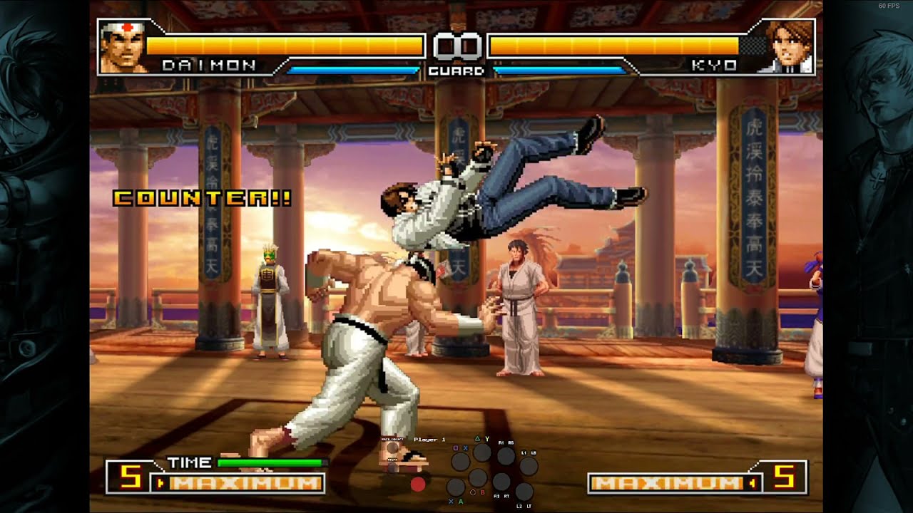 KOF 2002 UM 大門五郎 DAIMON Combo 地雷震 Test