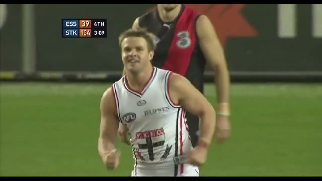 St Kilda Saints FC: 2008 AFL Premiership Highlights. Round 22, Essendon v St Kilda, Docklands.
