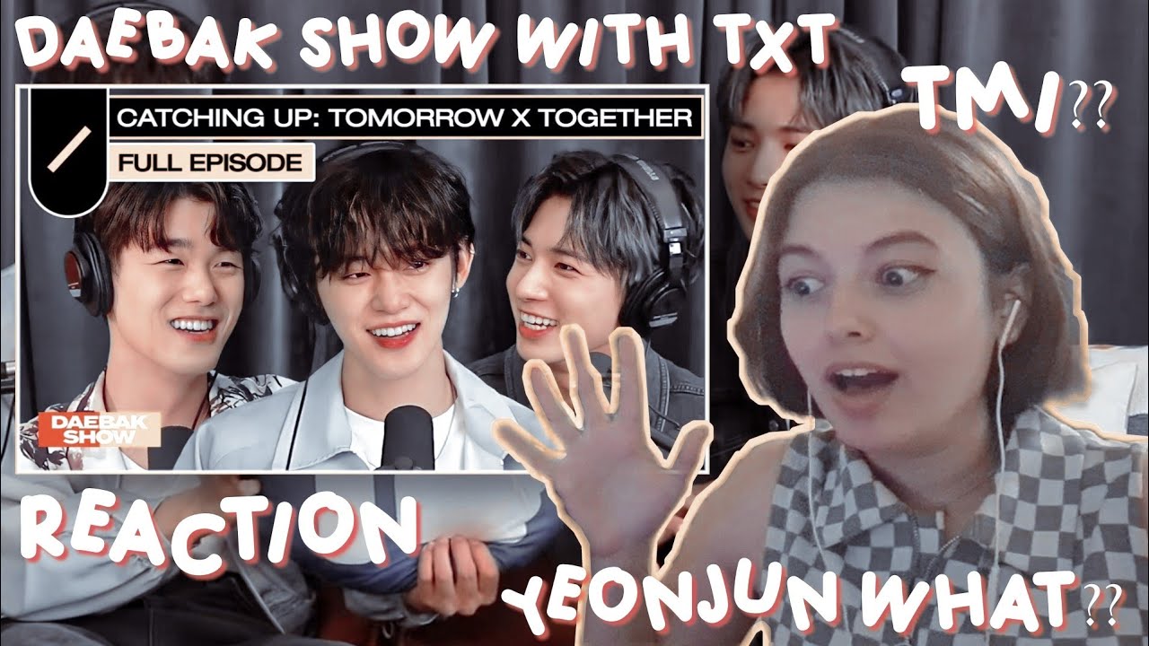 TXT Yeonjun and Taehyun on Daebak Show with Eric Nam | reaction