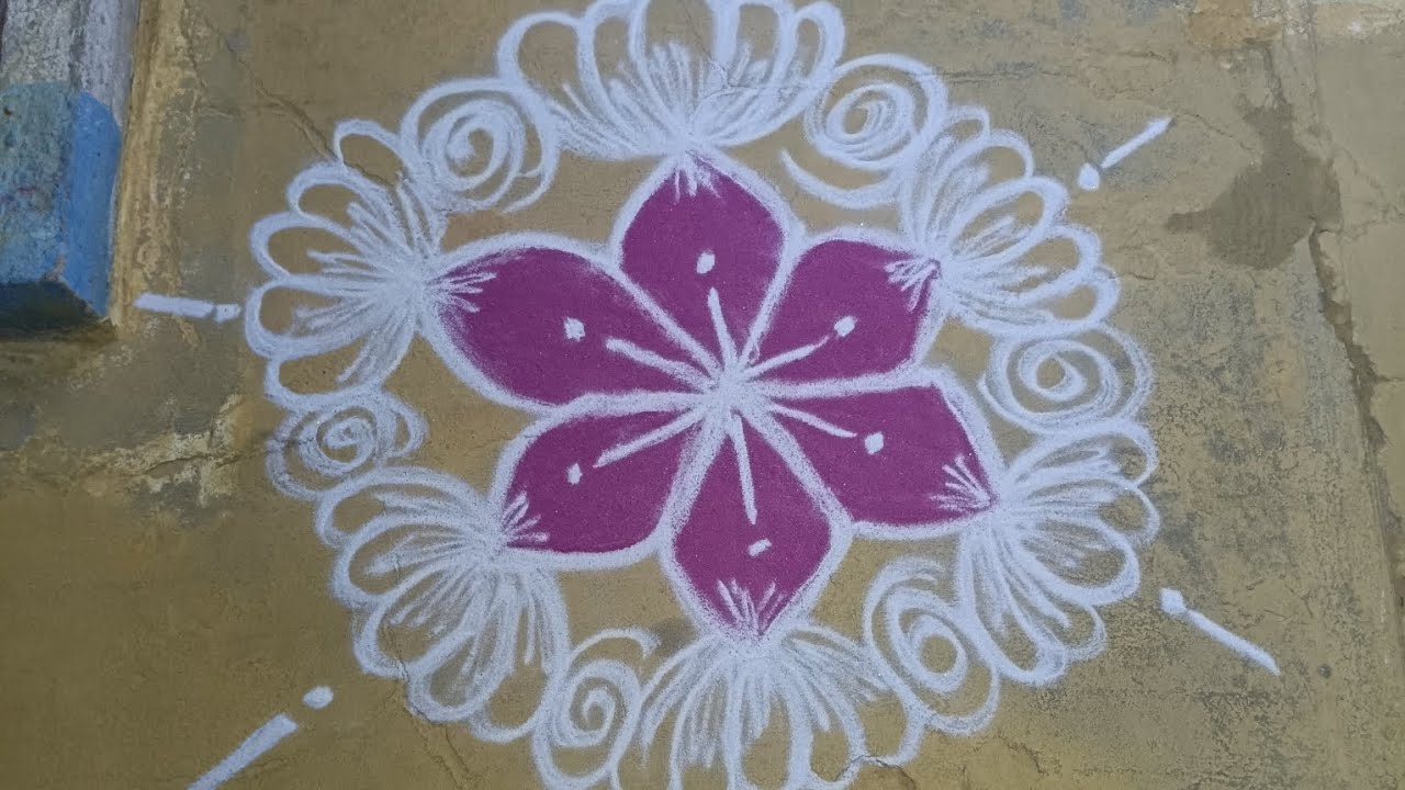 Super & beautiful rangoli kolam 🌺🪔✨#superkolam #beautifulrangoli #rangolidesigns #beautifulkolam 