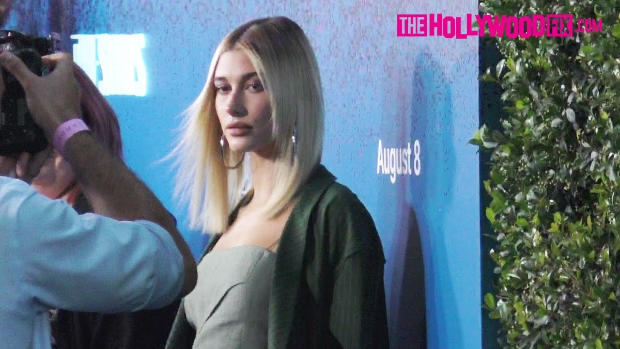 Hailey Baldwin Arrives To James Corden's Carpool Karaoke Party At The Chateau Marmont 8.7.17