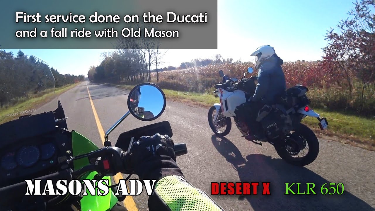 First Desert X service is done. Out with Old Mason for a ride.