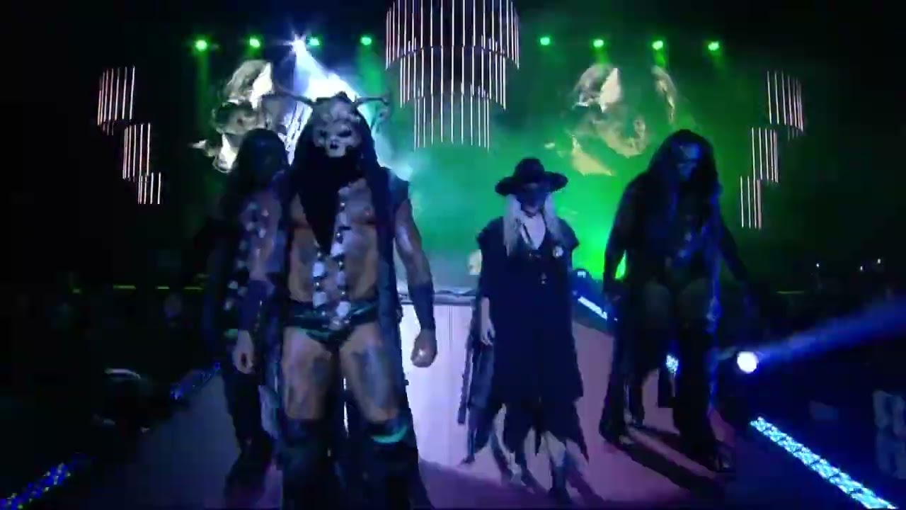 House of Black (Malakai Black,Brody King,Buddy Matthews and Julia Hart) entrance,AEW All Out,4/5/22