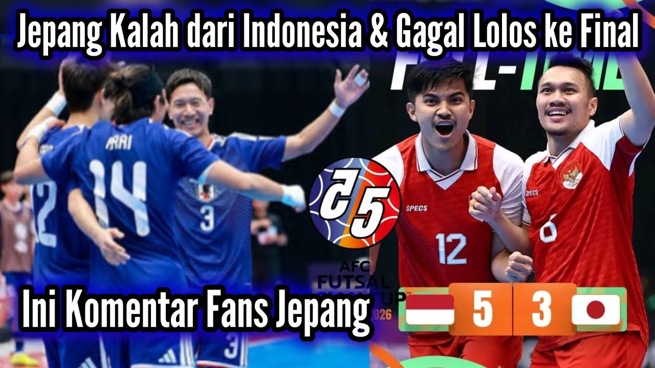 Komen Fans Jepang usai Timnas Futsalnya Dikalahkan Indonesia dan Gagal Lolos ke Final Piala Asia 26