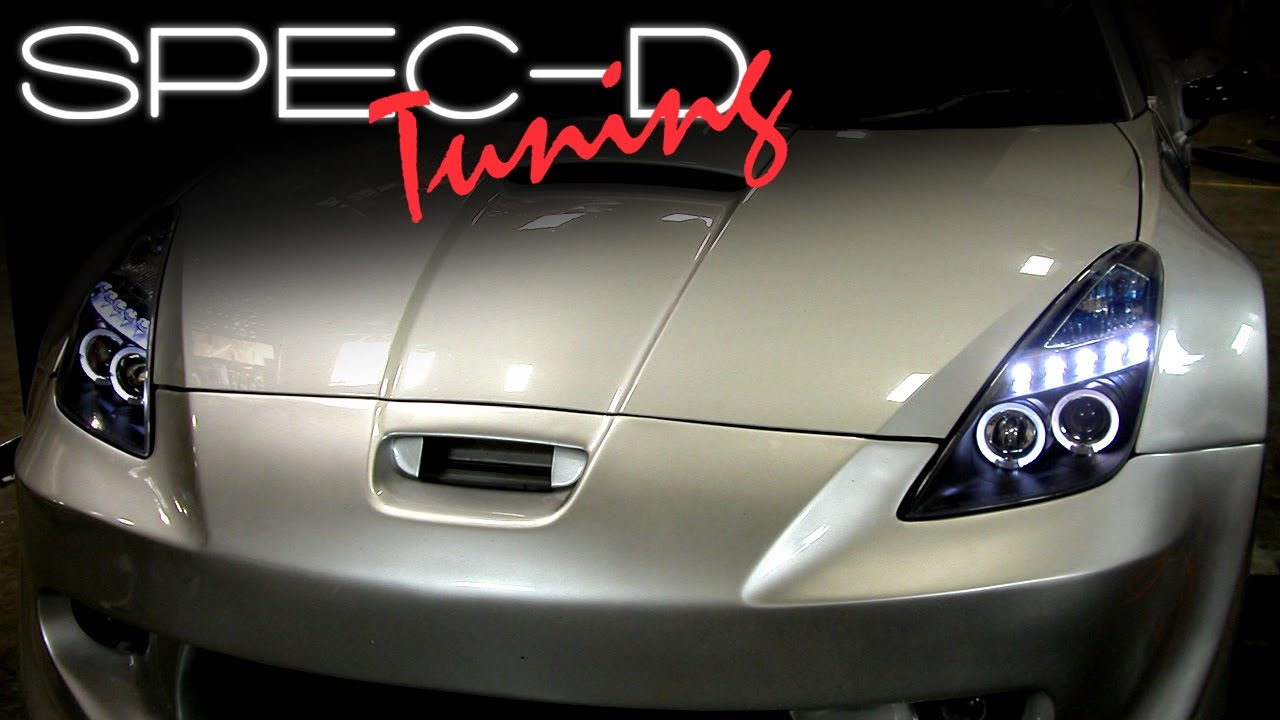 SPECDTUNING INSTALLATION VIDEO: 2000-2005 Toyota Celica Projector Headlights