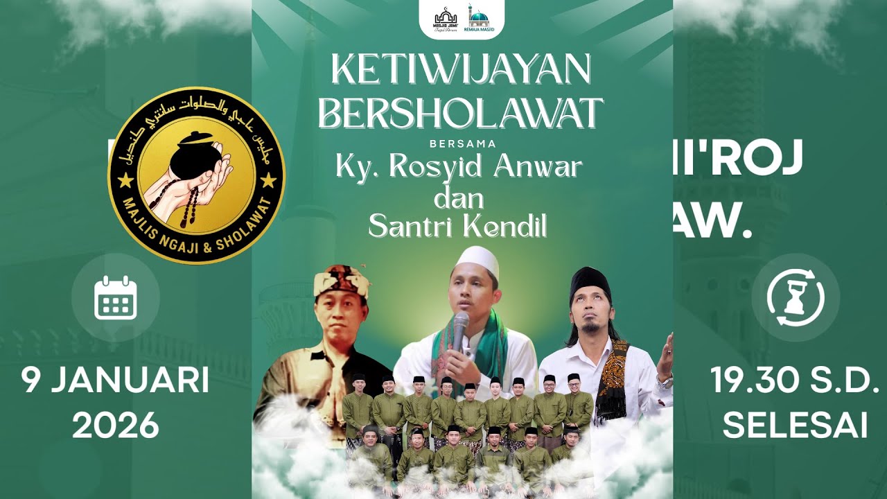 Ketiwijayan Bersholawat bersama Santri Kendiel  & Ky Rosyid Anwar  #santrikendiel