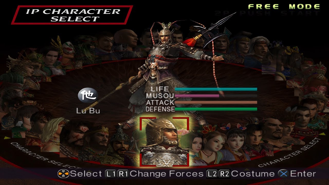 Dynasty Warriors 3: Xtreme Legends - All Characters Alternate Outfits