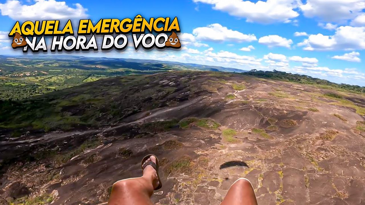 Pousei no alto do morro para uma emergência !  I landed on top of the hill for an emergency!