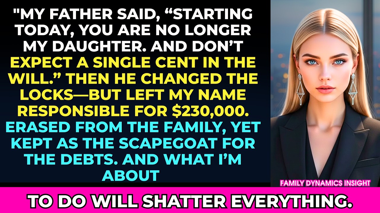 My Father Erased Me From The Family And Left Me $230,000 In Debt — I Left Everyone Stunned