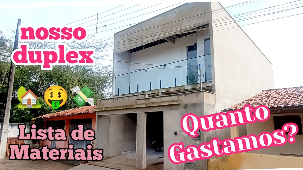 Quanto gastamos para construir nossa casa |Duplex/ Diário da obra 🤑🏡