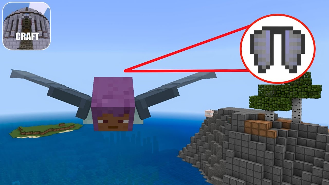 How to Get ELYTRA WINGS in Minicraft!