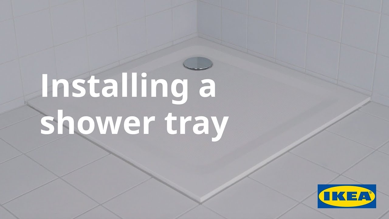 Installing a shower tray