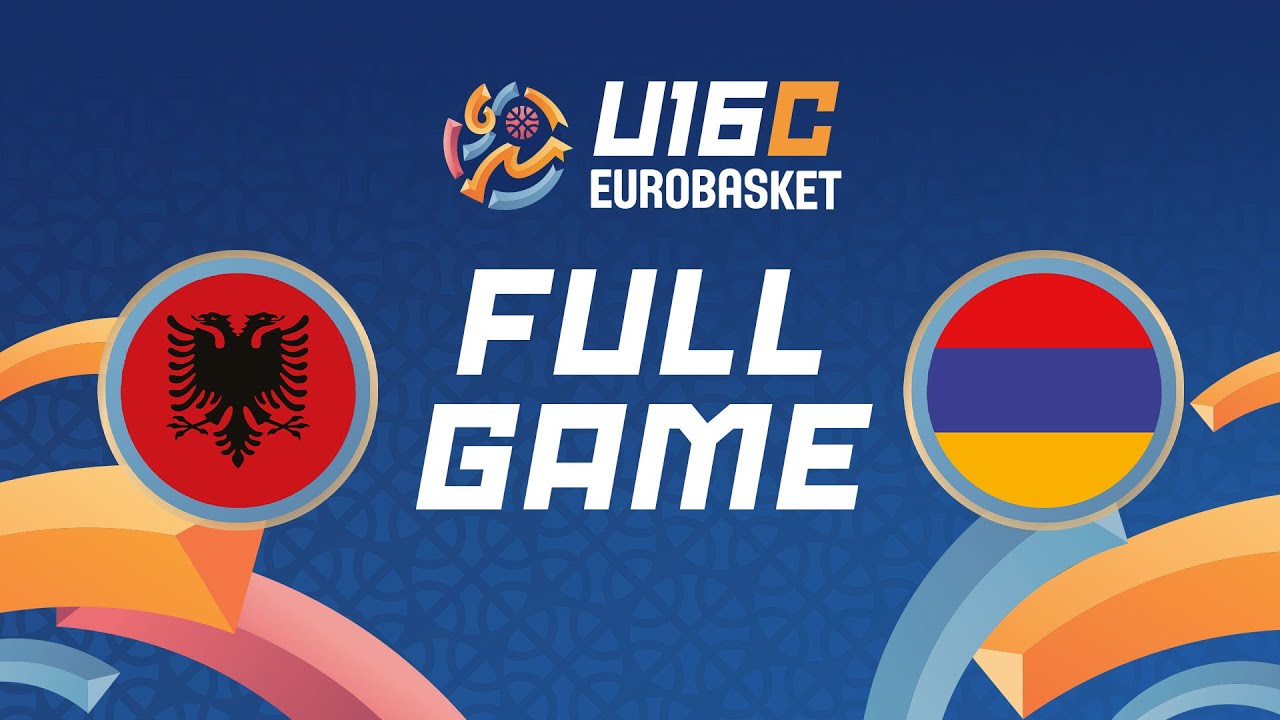 Semi-Finals | Albania v Armenia |  Full Basketball Game | FIBA U16 EuroBasket 2024 Division C