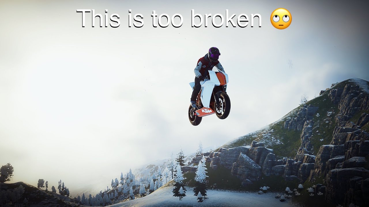 The Crew 2 Fergus Pass Escape 42906m WR | flying bike escape glitch | ivory tower pls fix