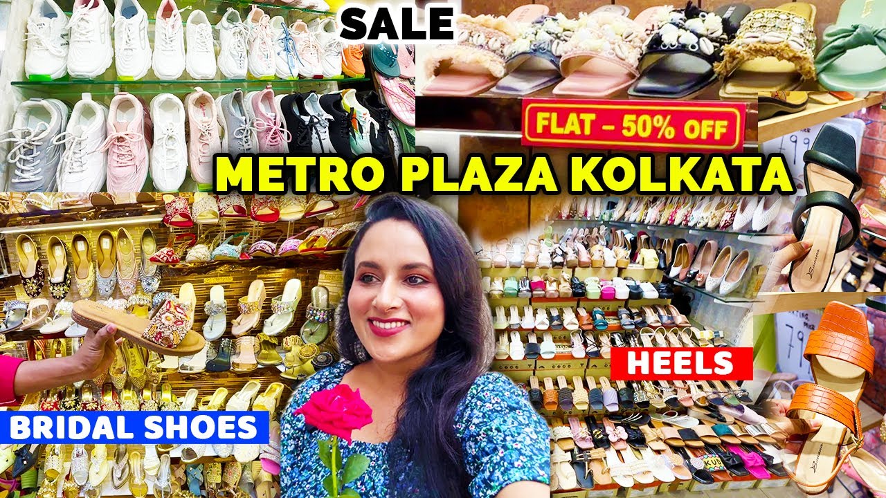 Metro Plaza Shoe Collection 2024 | Designer Bridal Shoes Market in Kolkata | Heels Flats Sneakers