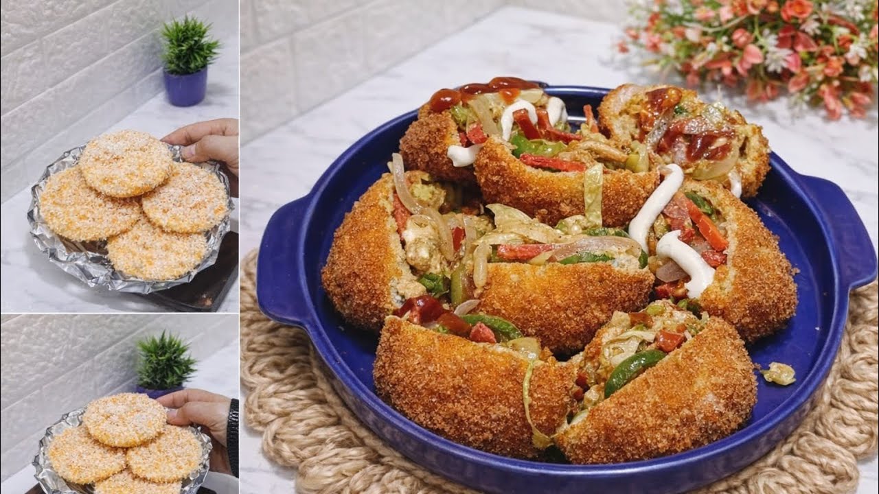 RAMZAN SPECIAL CHICKEN BREAD POCKET / रमजान के लिए बनाए क्रिस्पी चिकन पॉकेट