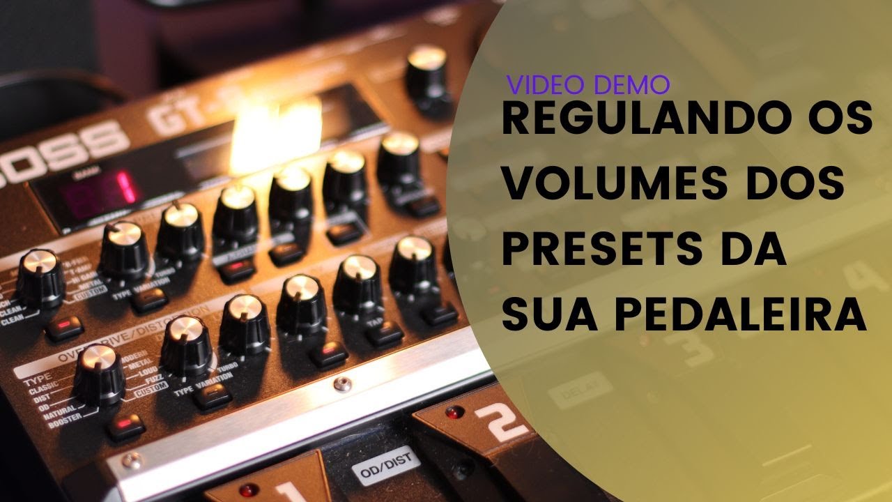 REGULANDO O VOLUME DOS TIMBRES DA SUA PEDALEIRA