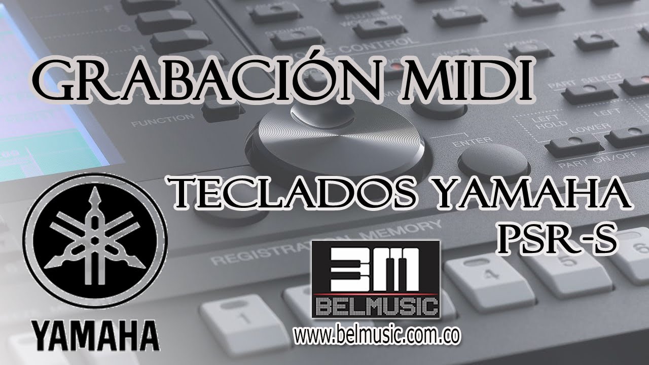 Yamaha PSR Grabacion de pistas Midi