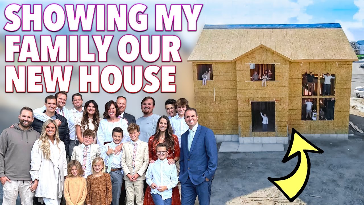 😍 SHOWING MY FAMILY OUR NEW HOUSE! BINGHAMS FIRST TIME SEEING OUR NEW HOUSE TOUR BUILDING A NEW HOME