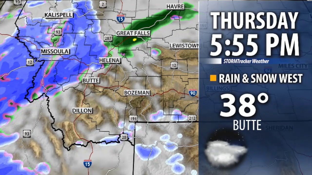 Next Weather Maker Arrives Thursday Night For Butte