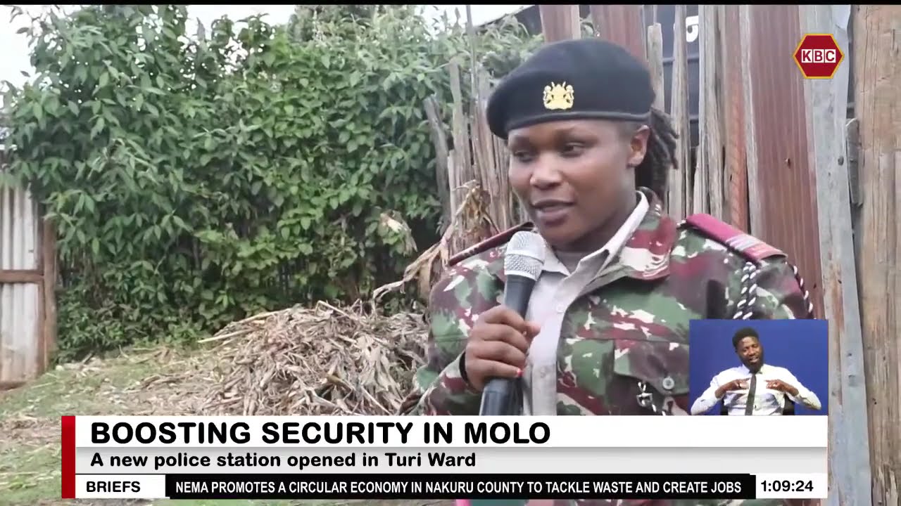 A new police station opened in Turi Ward, Molo to boost security in the area