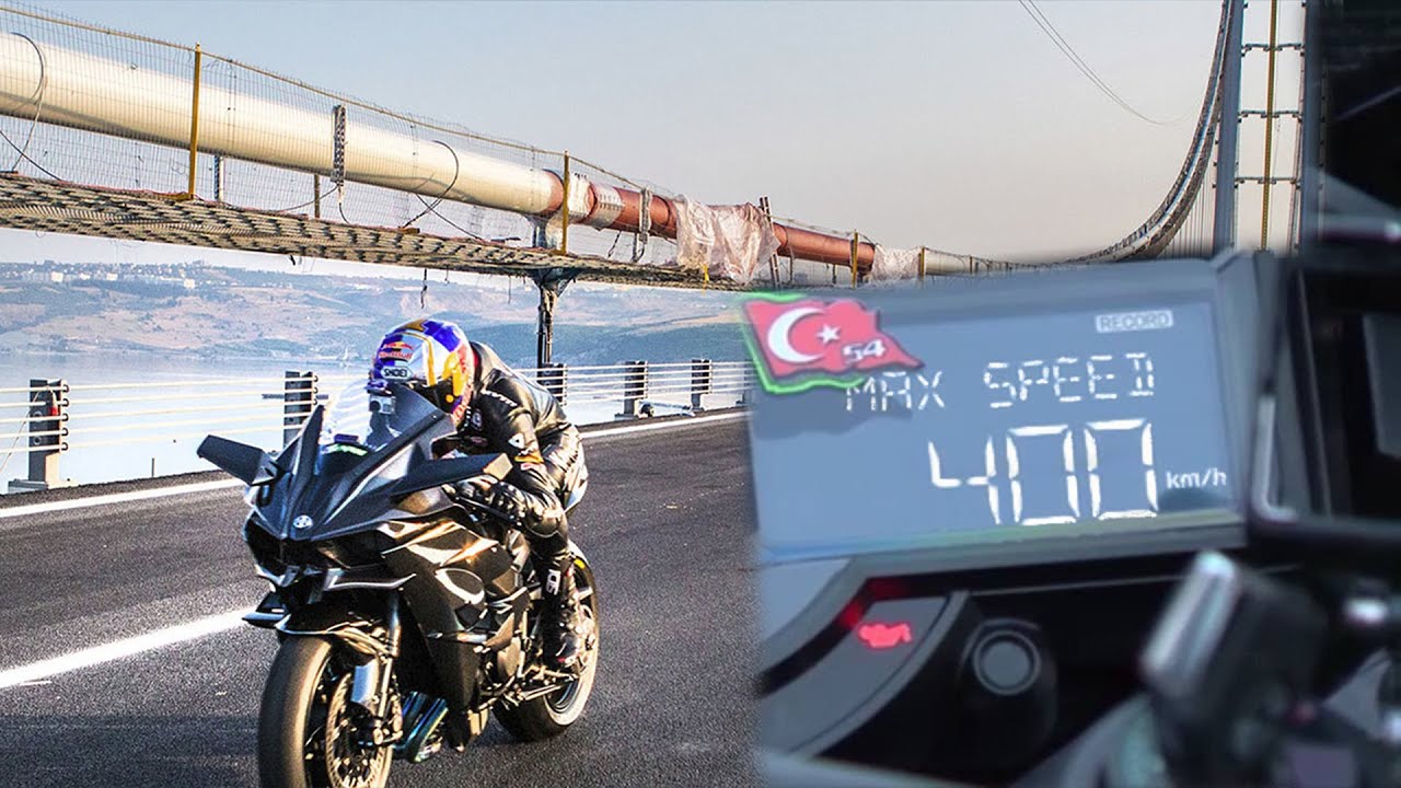КАВАСАКЗ H2R TOP SPEED RECORD 0-400 км/ч 26 секунд Кенан Софуоглу