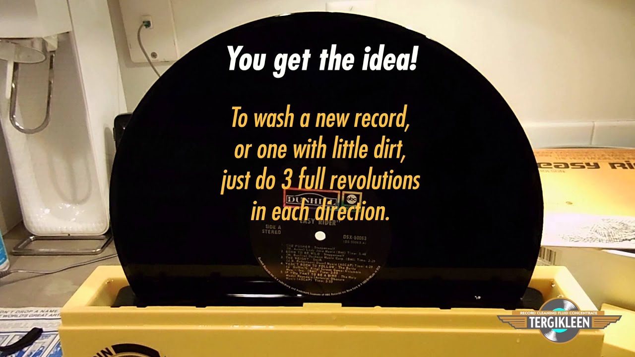 TURGIKLEEN - Instructions for Spin-Clean record cleaning machine