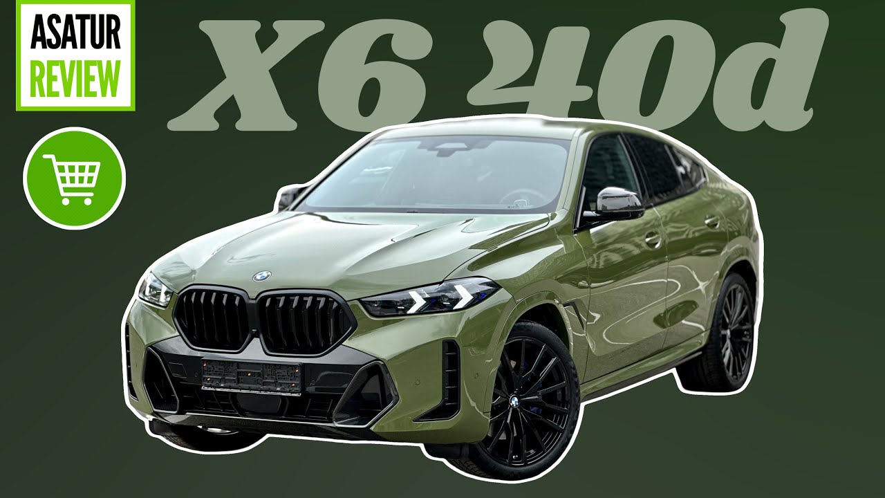 В ПРОДАЖЕ Европейский Рестайл BMW X6 40d G06 Urban Green 2023 Параллельный импорт из Европы