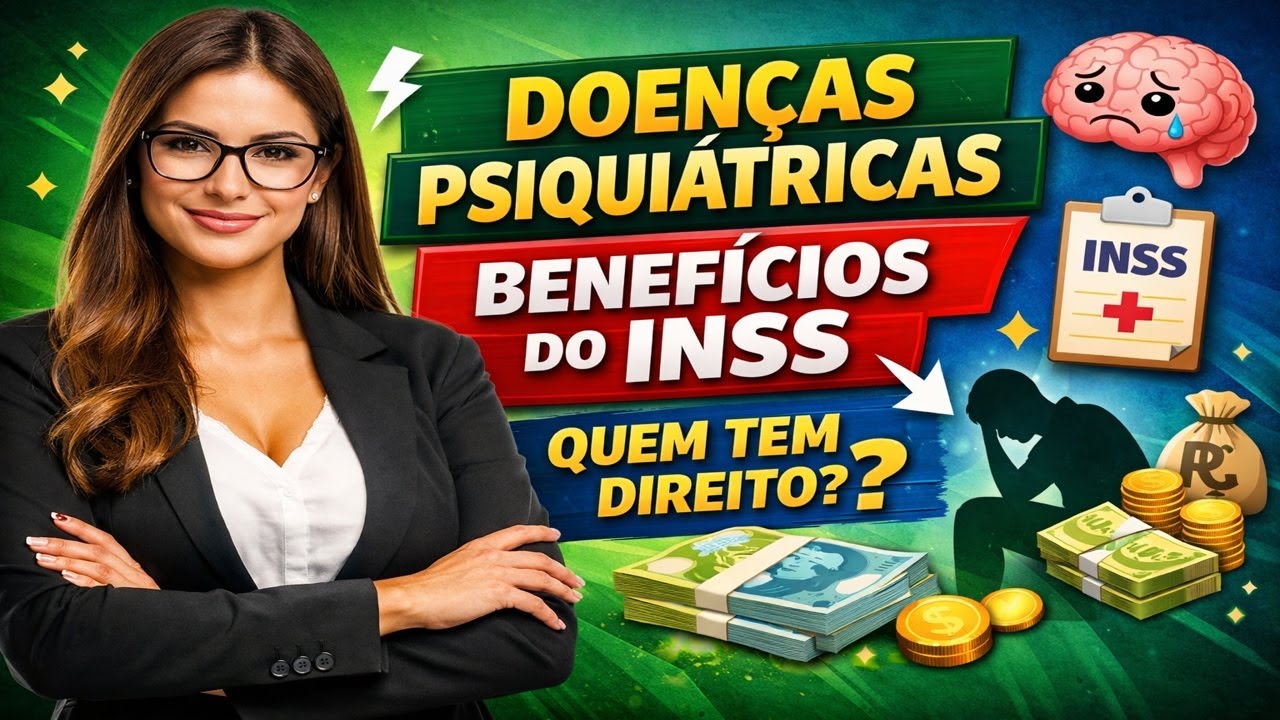 ⚖️ QUAIS DOENÇAS PSIQUIÁTRICAS GARANTEM BENEFÍCIO DO INSS 🩺