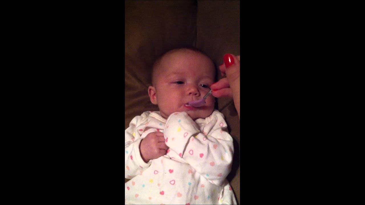 First time eating cereal!