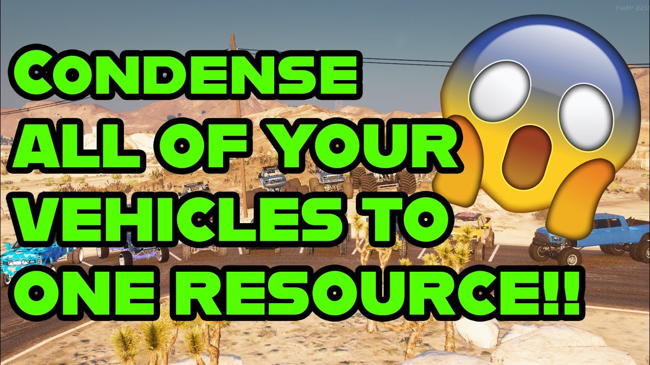 Put ALL Of Your Server's Cars in ONE Resource! [FiveM Tutorial]