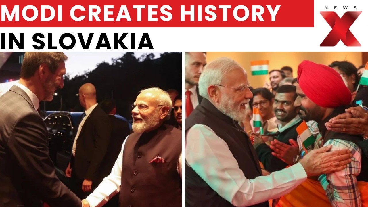 PM Modi Arrives In Slovakia On Historic First-Ever Prime Ministerial Visit | NewsX