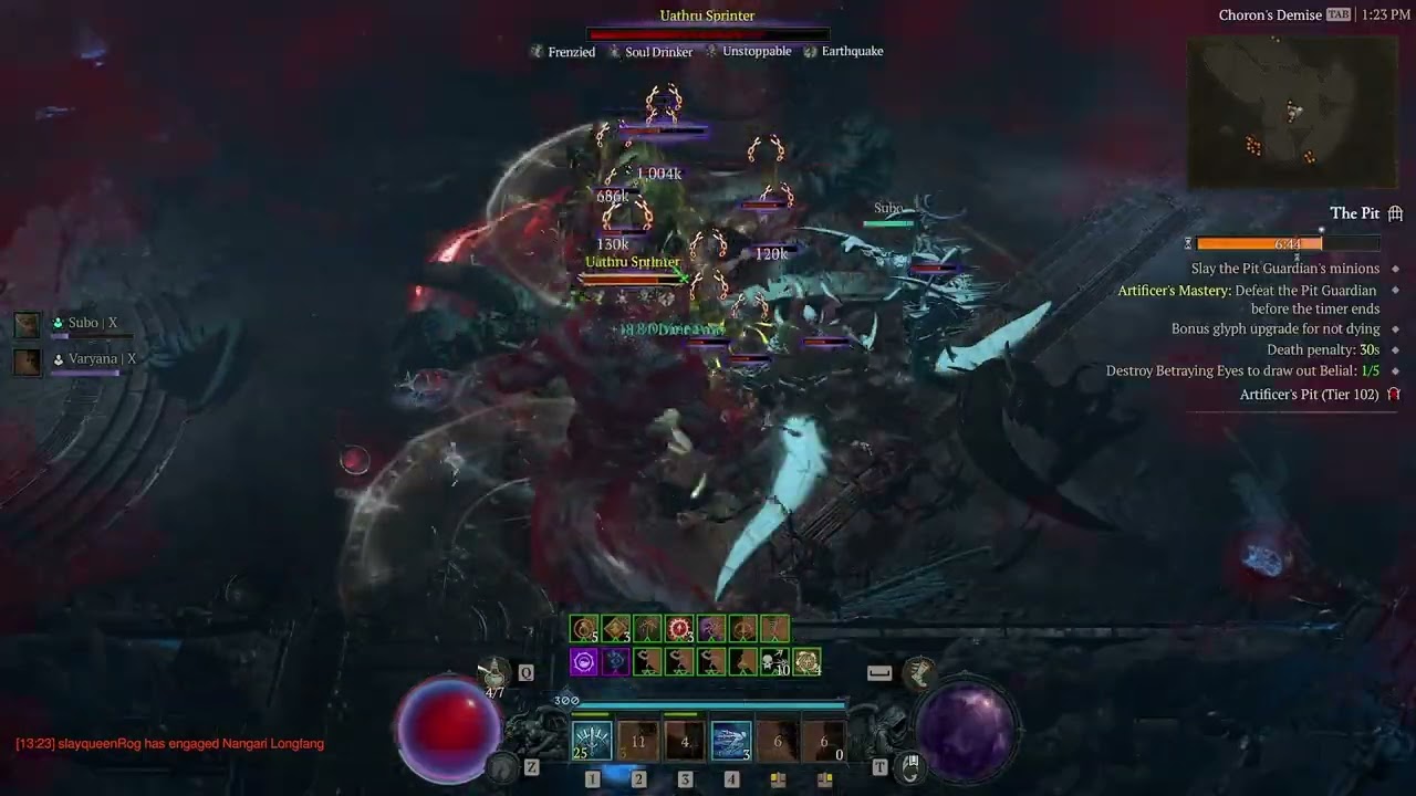 Diablo IV - Pit clear 102 Rogue flurry