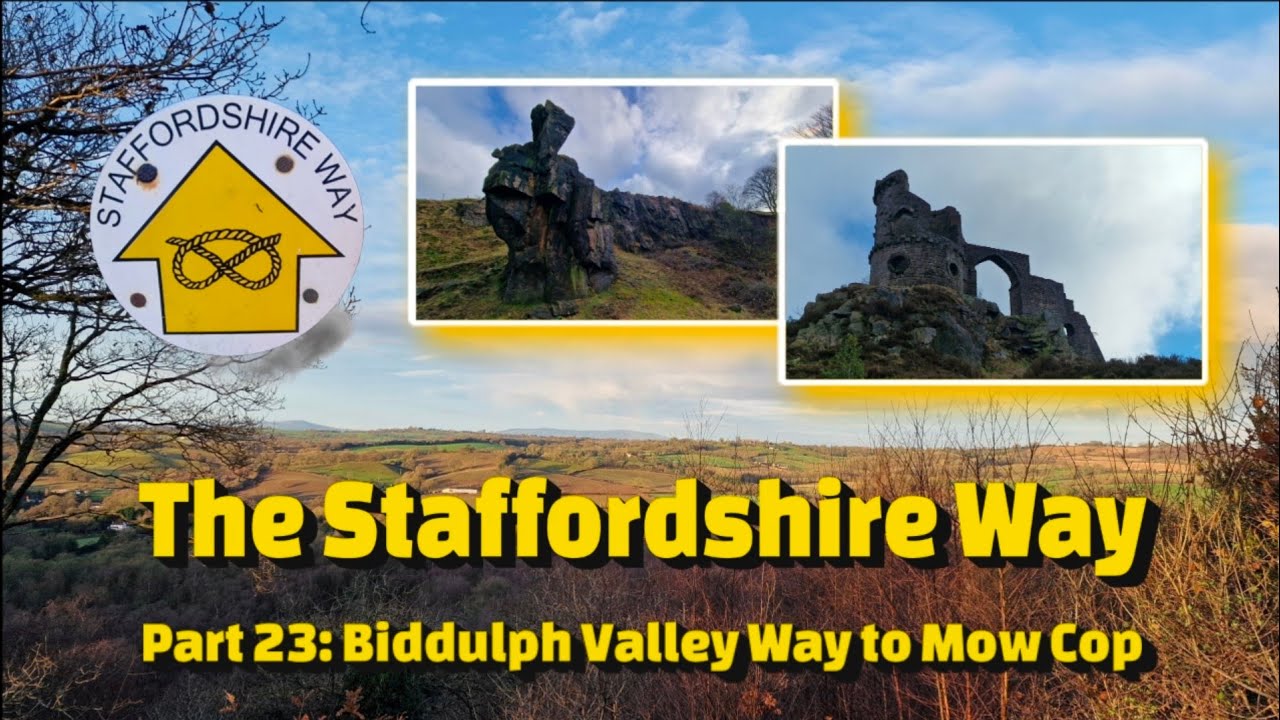 Walking The Staffordshire Way (Part 23): Biddulph Valley Way to Mow Cop Castle