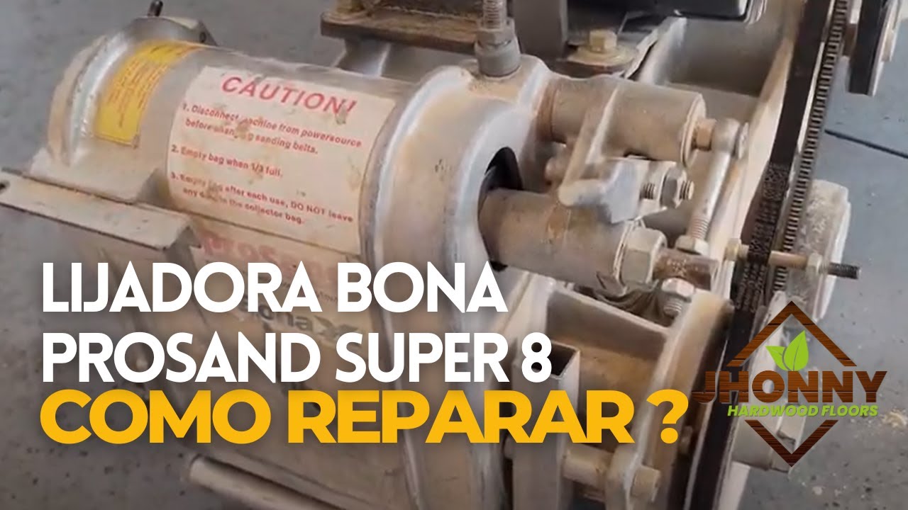 Como cambiar tensor en lijadora Bona Prosand Super 8 Cobra?