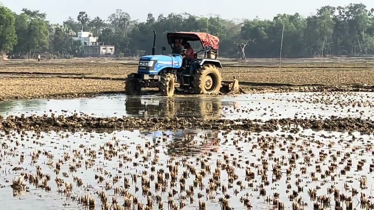 Sonalika 47sikandar 4x4 shaktiman 6.5fit rotavator tasting 