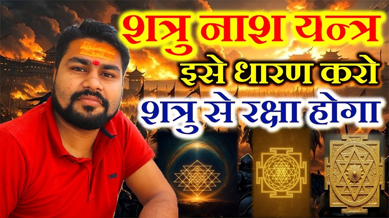 शत्रु रक्षा यन्त्र | इसे धारण करते ही शत्रु पराजित | Enemy Protection Powerful Yantra | Dr Raja Mish