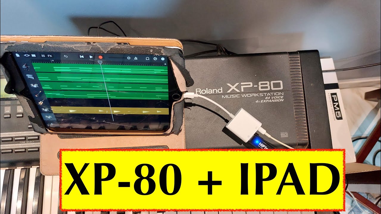 Ipad + XP80 + MIDI-USB