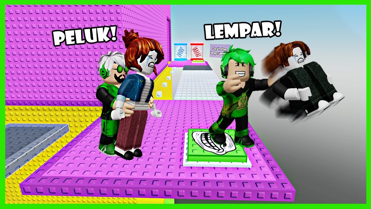 Darlung & Wak Darlung Kerjain Peluk Dan Lempar Bocil-Bocil Di Troll Tower Roblox