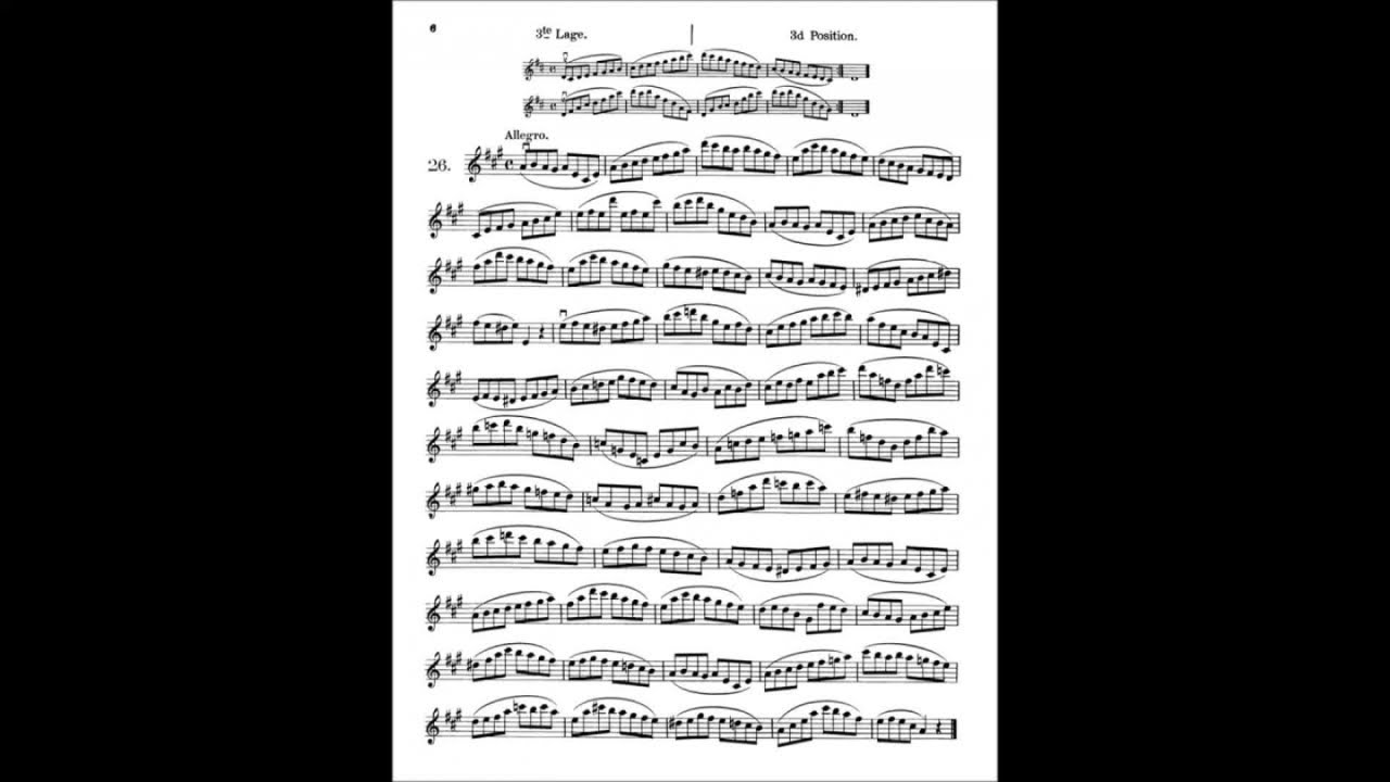 Hans Sitt - Studio n. 26 op. 32 (didattica violino)