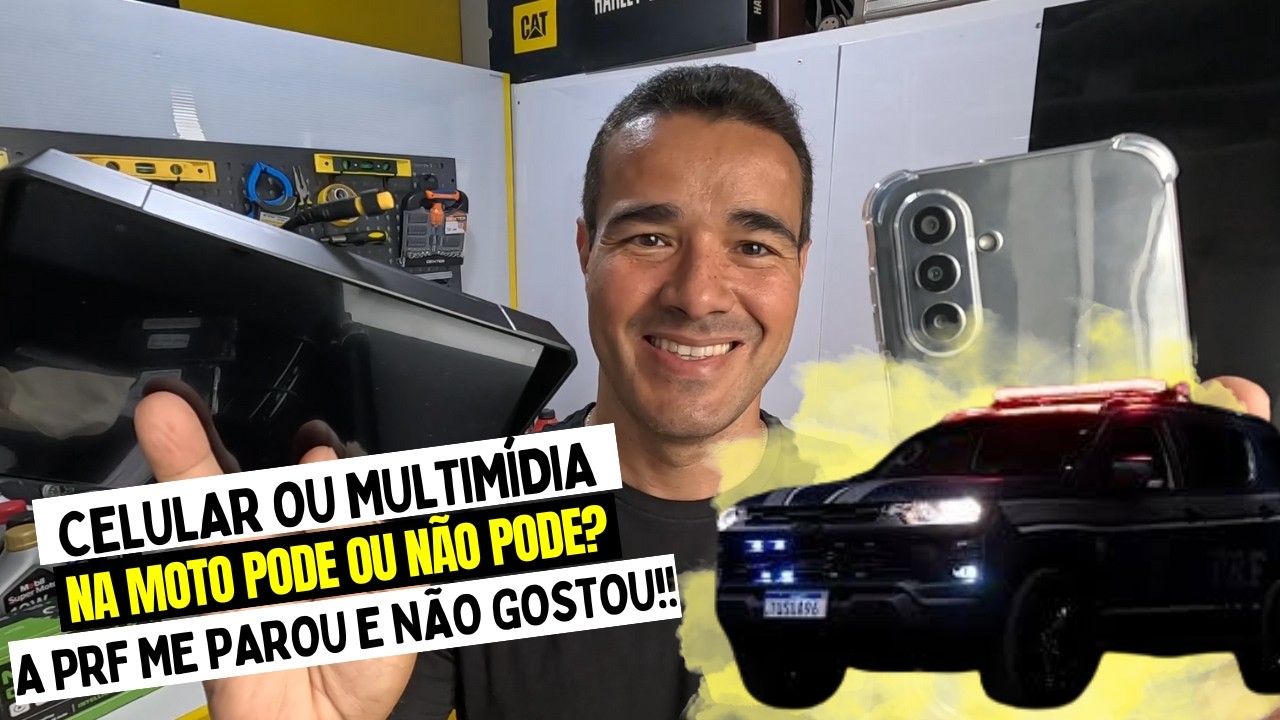 A PRF NÃO APROVOU A MULTIMÍDIA NA MINHA MOTO!